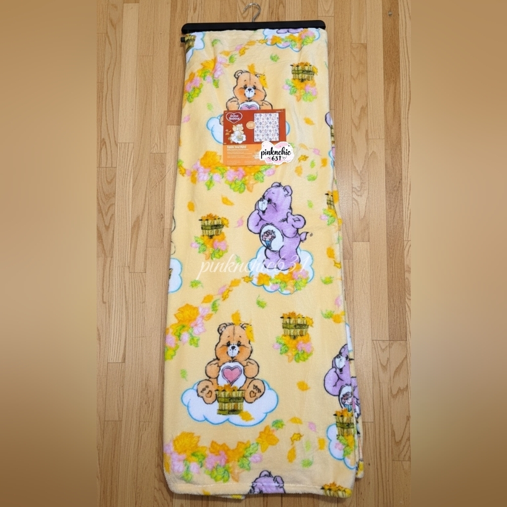Viral Care Bears Fall Leaves Plush Twin Blanket
